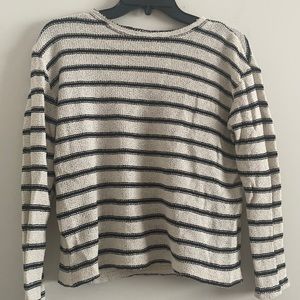 Striped Woven Long Sleeve